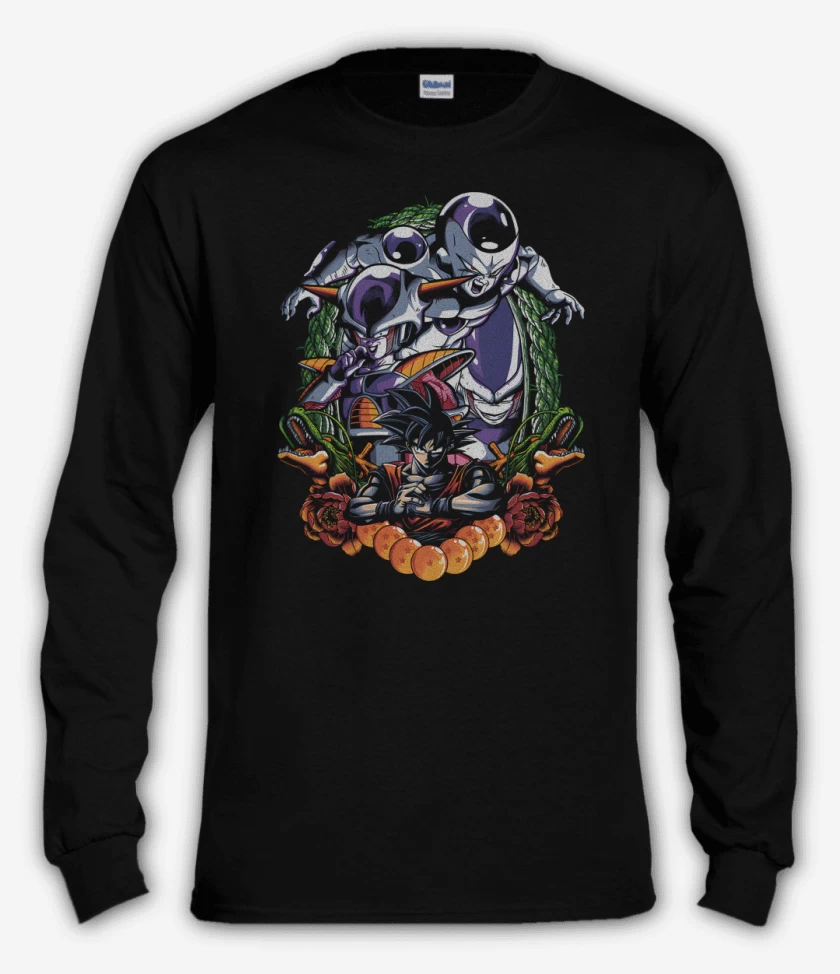 Polera manga larga Negro de Destructor de Planetas