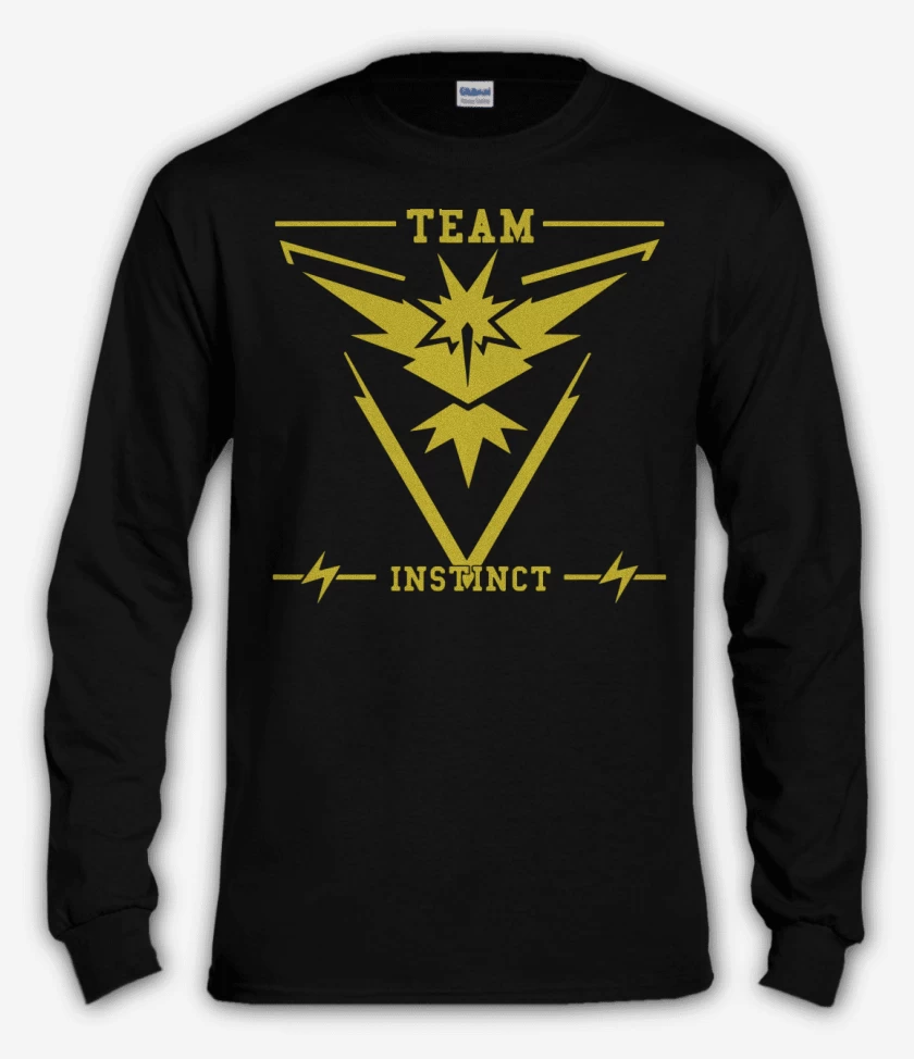 Polera manga larga Negro de Team Instinct