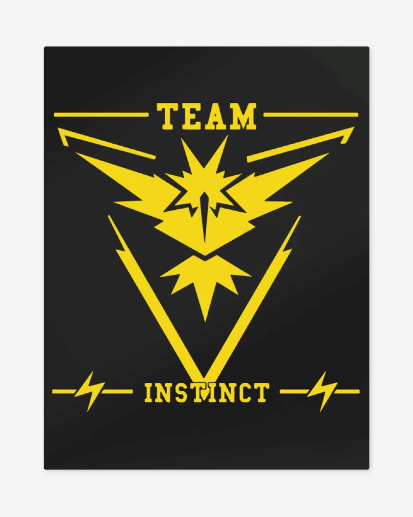 Print metalico Negro de Team Instinct