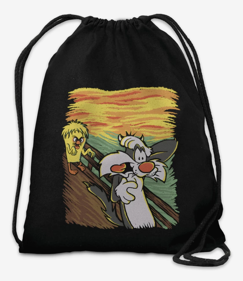Mochila Negro de Me Pareció ver un Lindo Gatito
