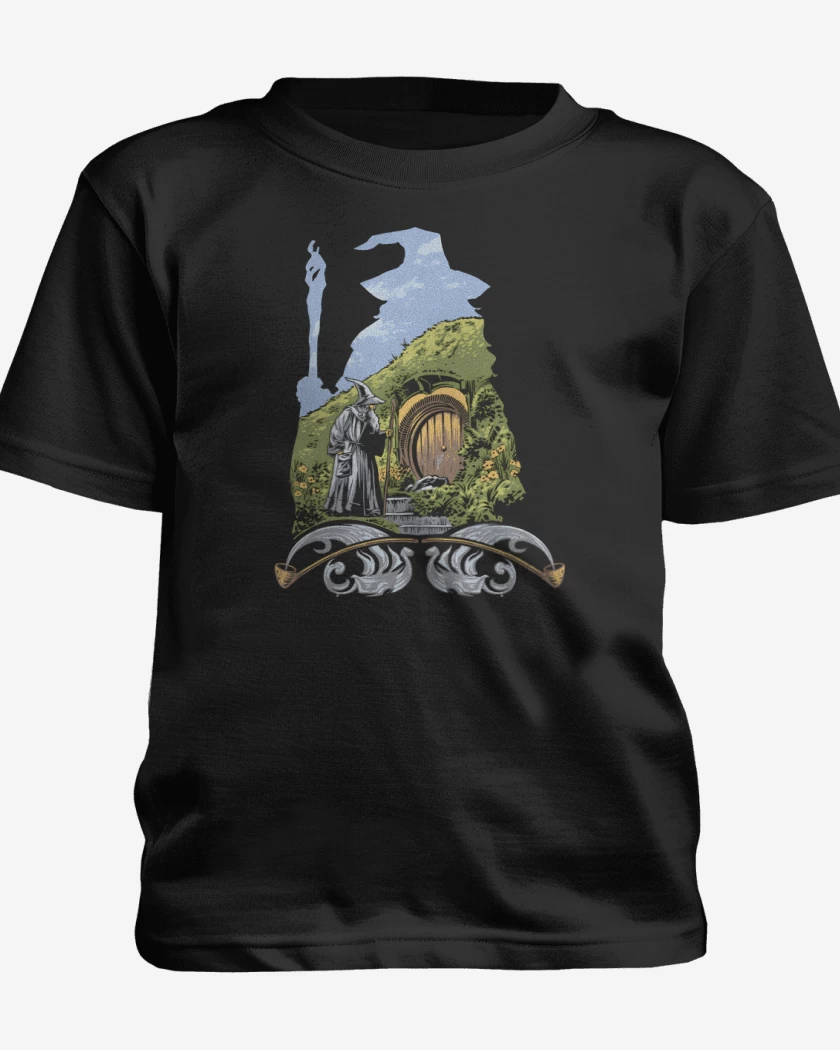 Polera de niño Negro de Visitando la Comarca