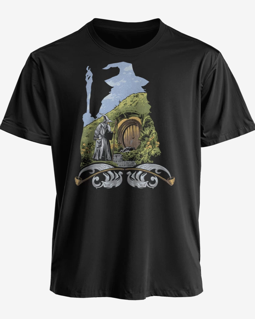 Polera premium Negro de Visitando la Comarca