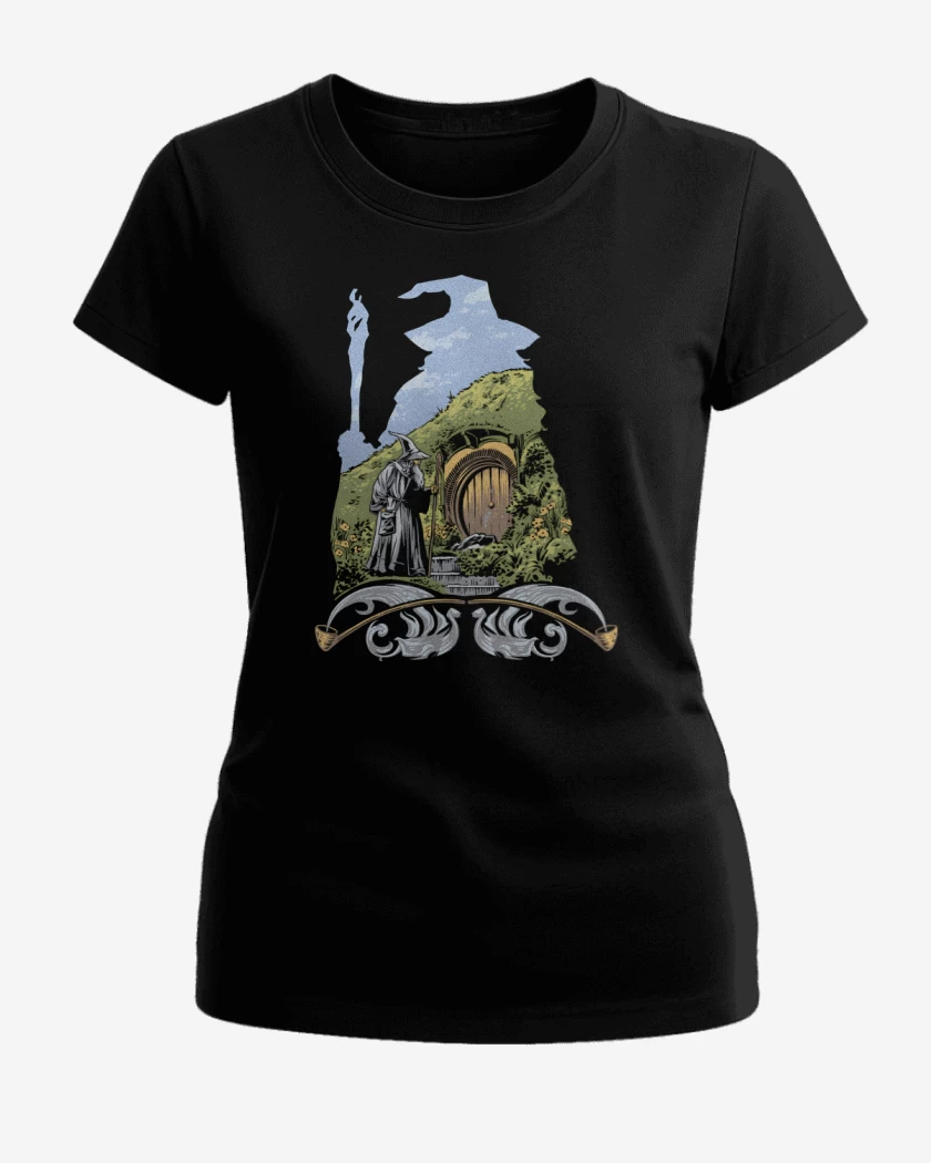 Polera de Mujer Negro de Visitando la Comarca