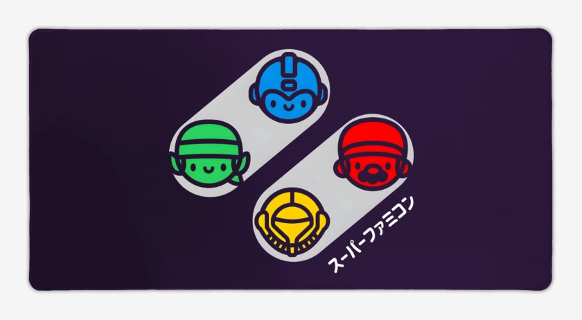 Mouse pad Gamer Botones Clásicos