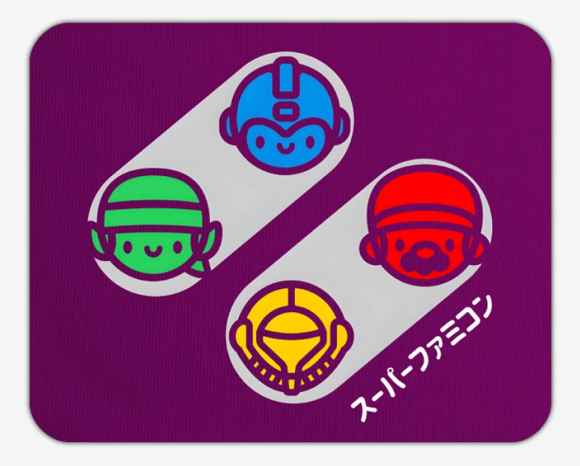 Mousepad Botones Clásicos