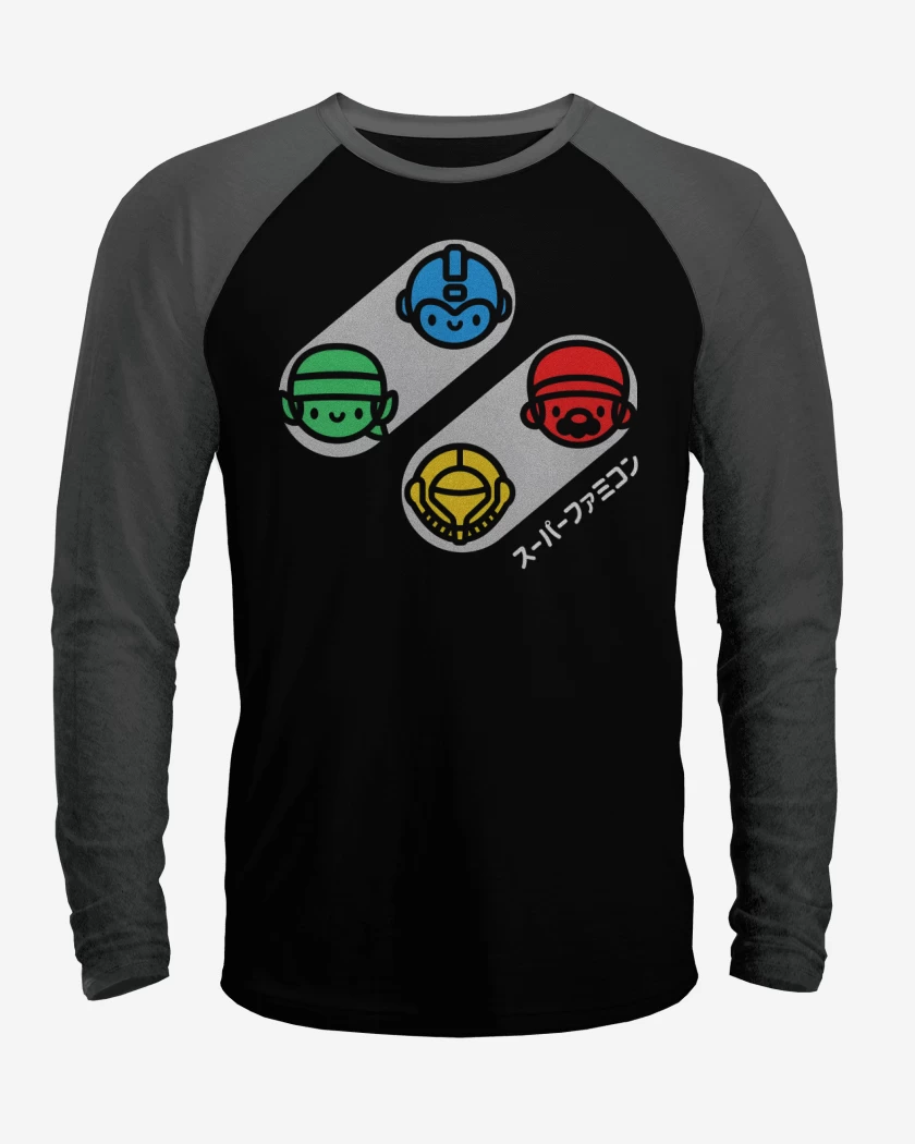 Polera Raglan Botones Clásicos