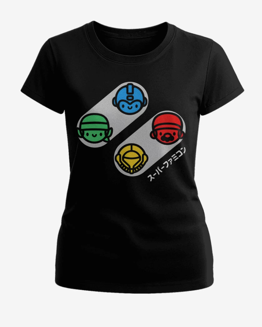 Polera de Mujer Negro de Botones Clásicos