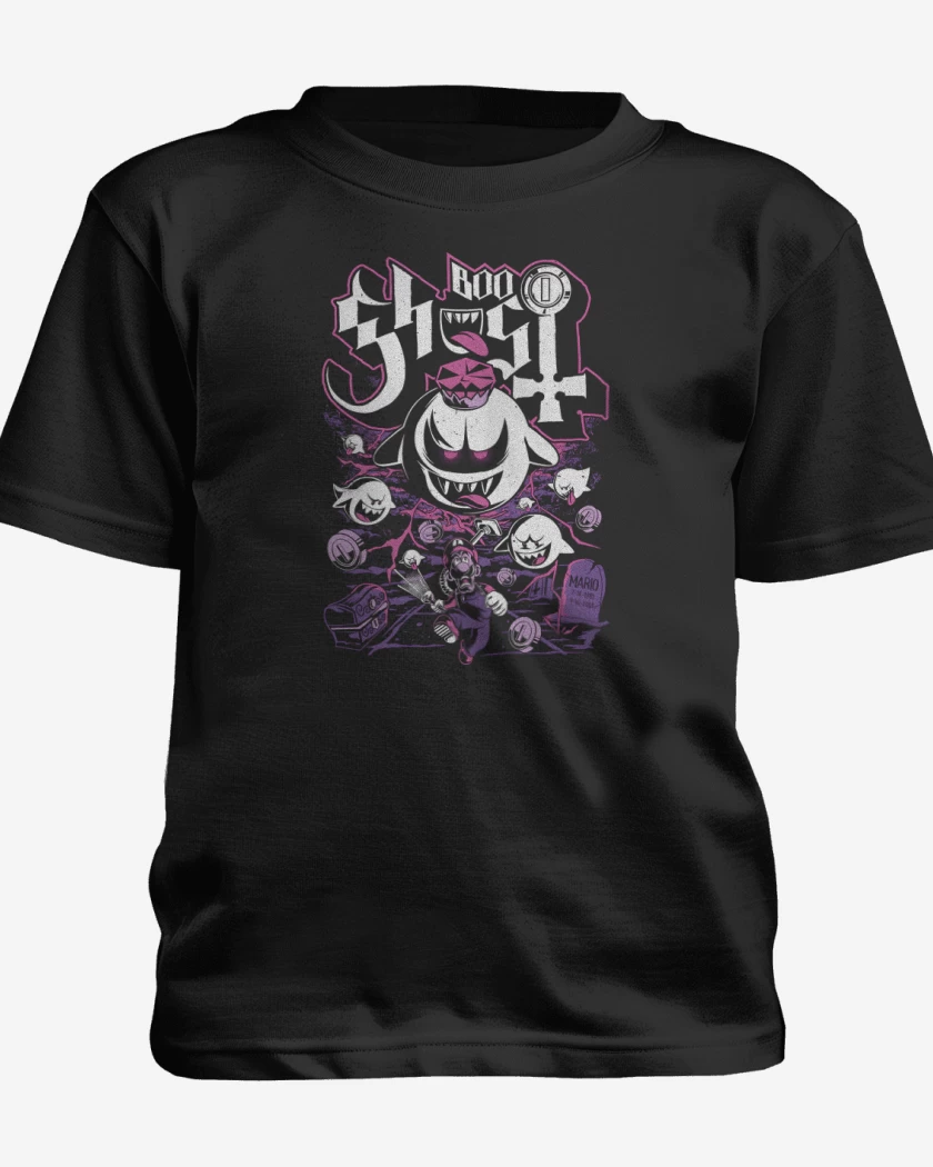 Polera de niño Negro de Boo Fantasma