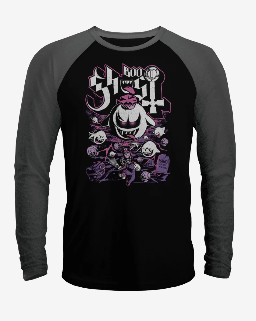 Polera Raglan Boo Fantasma