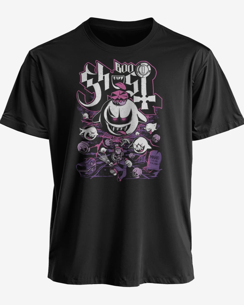 Polera premium Negro de Boo Fantasma