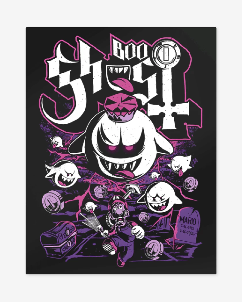 Print metalico Boo Fantasma