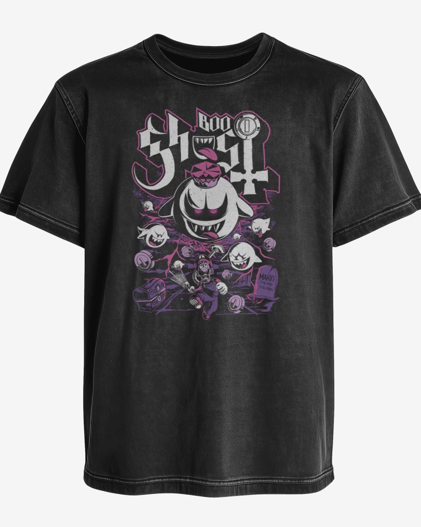 Polera desgastada Boo Fantasma