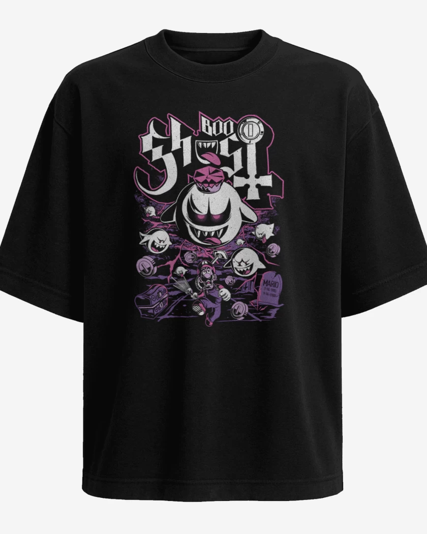 Polera Oversize Boo Fantasma