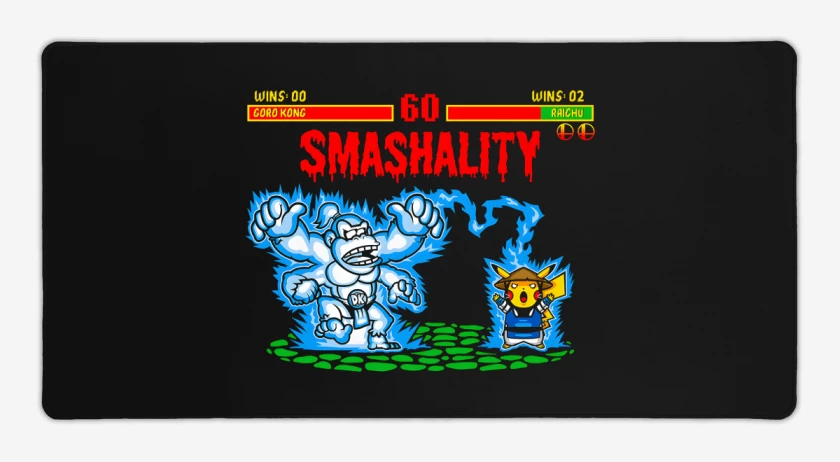 Mouse pad Gamer Negro de Smashality