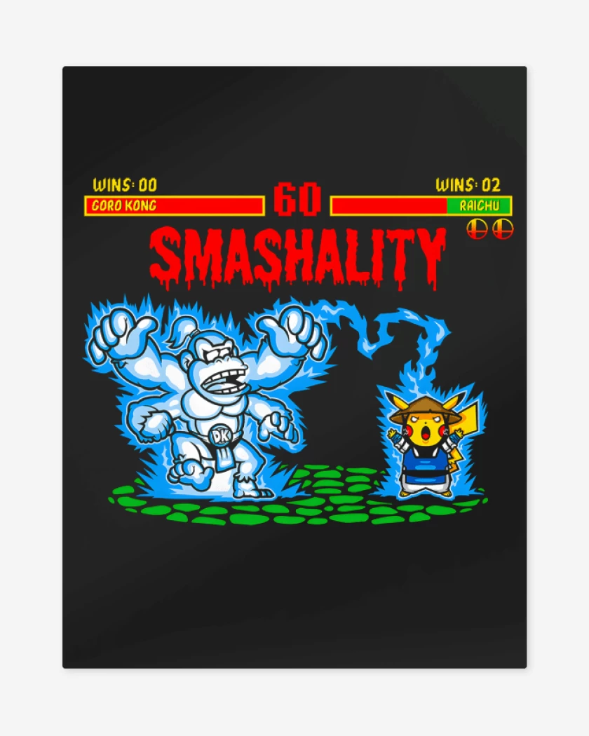 Print metalico Negro de Smashality