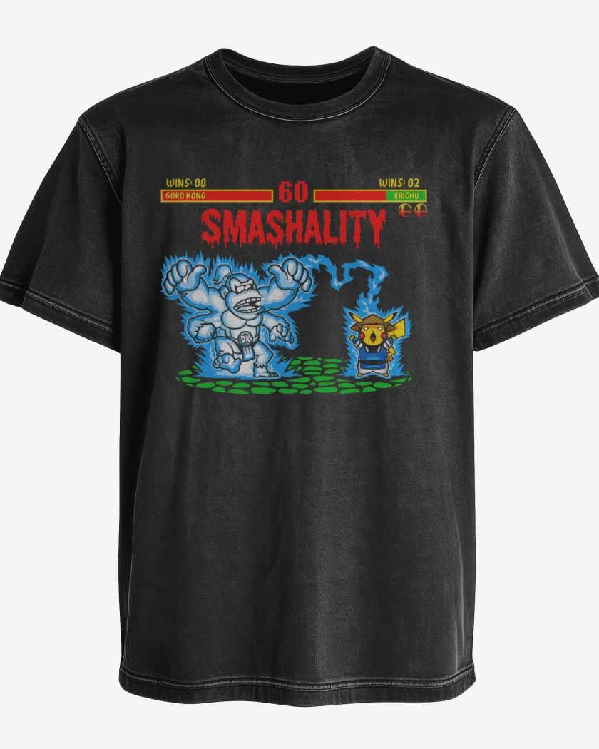 Polera desgastada Negro de Smashality