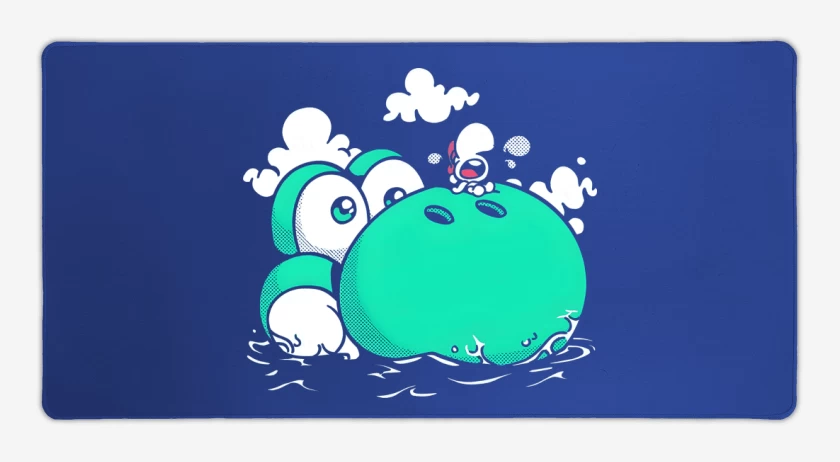 Mouse pad Gamer Azul Rey de Dino Island