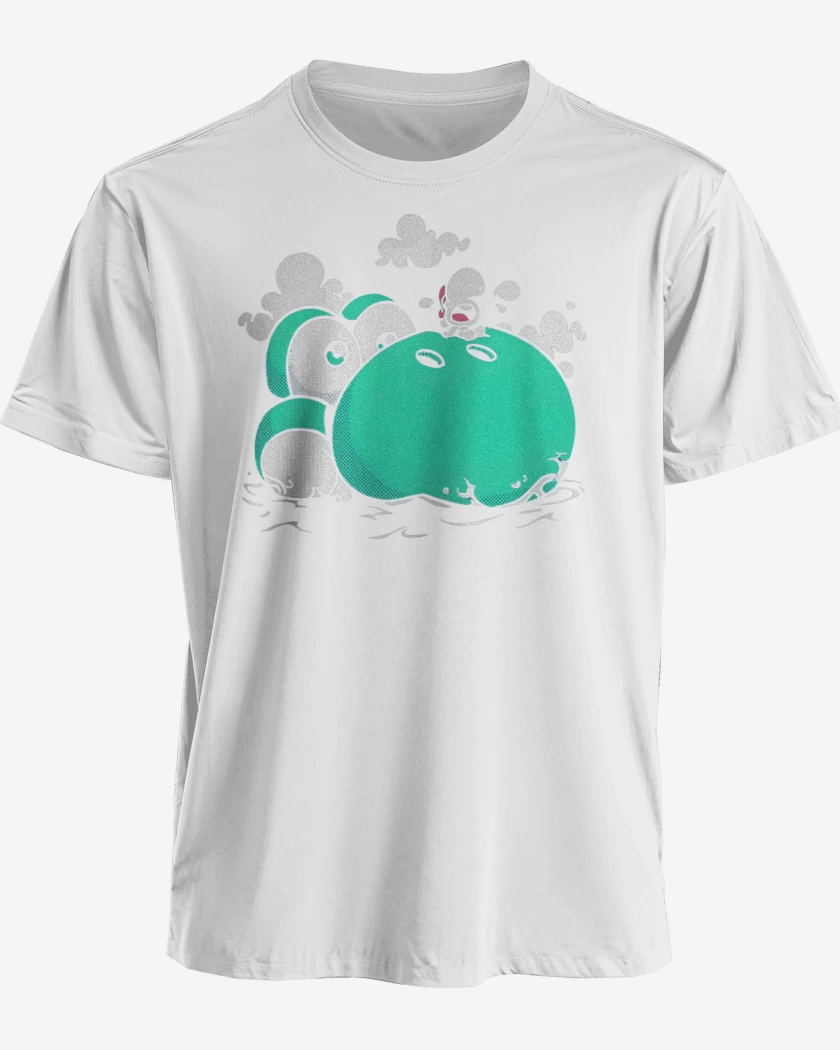 Polera premium Blanco de Dino Island