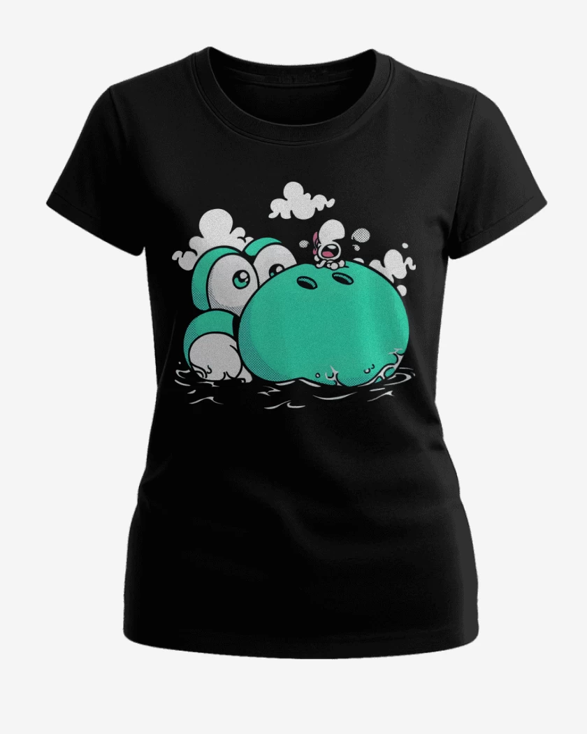 Polera de Mujer Negro de Dino Island