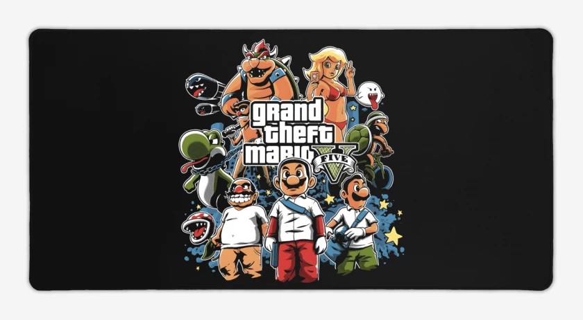Mouse pad Gamer Grand Theft Bigote V