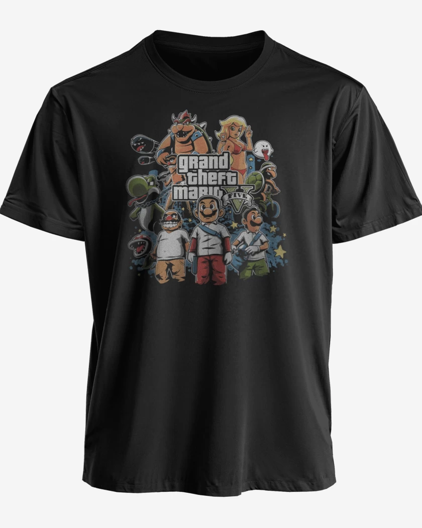 Polera Grand Theft Bigote V