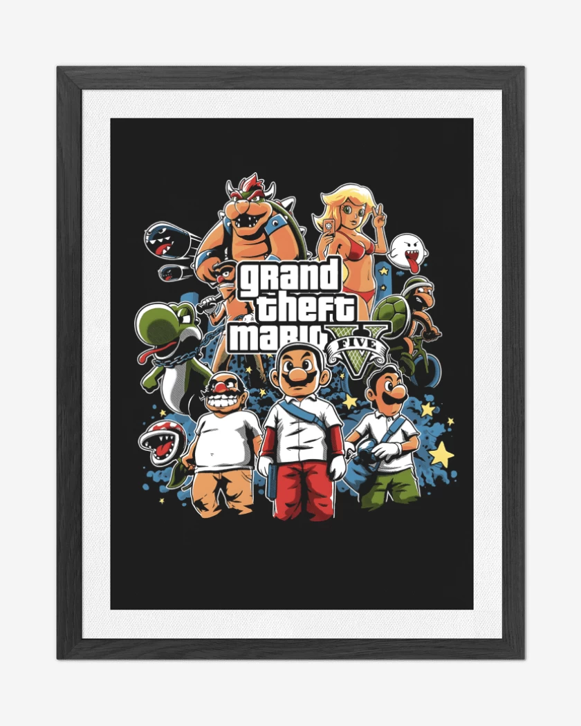 Cuadro decorativo Grand Theft Bigote V