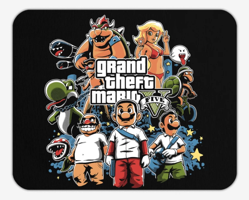 Mousepad Grand Theft Bigote V