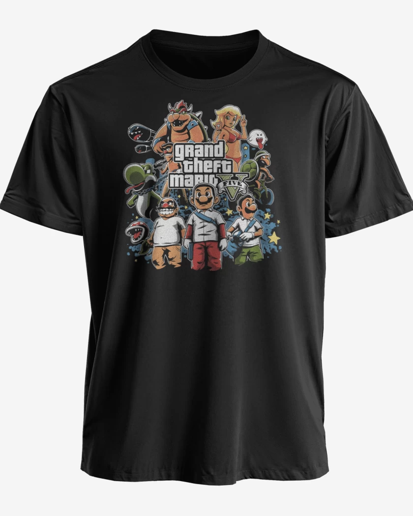 Polera premium Grand Theft Bigote V