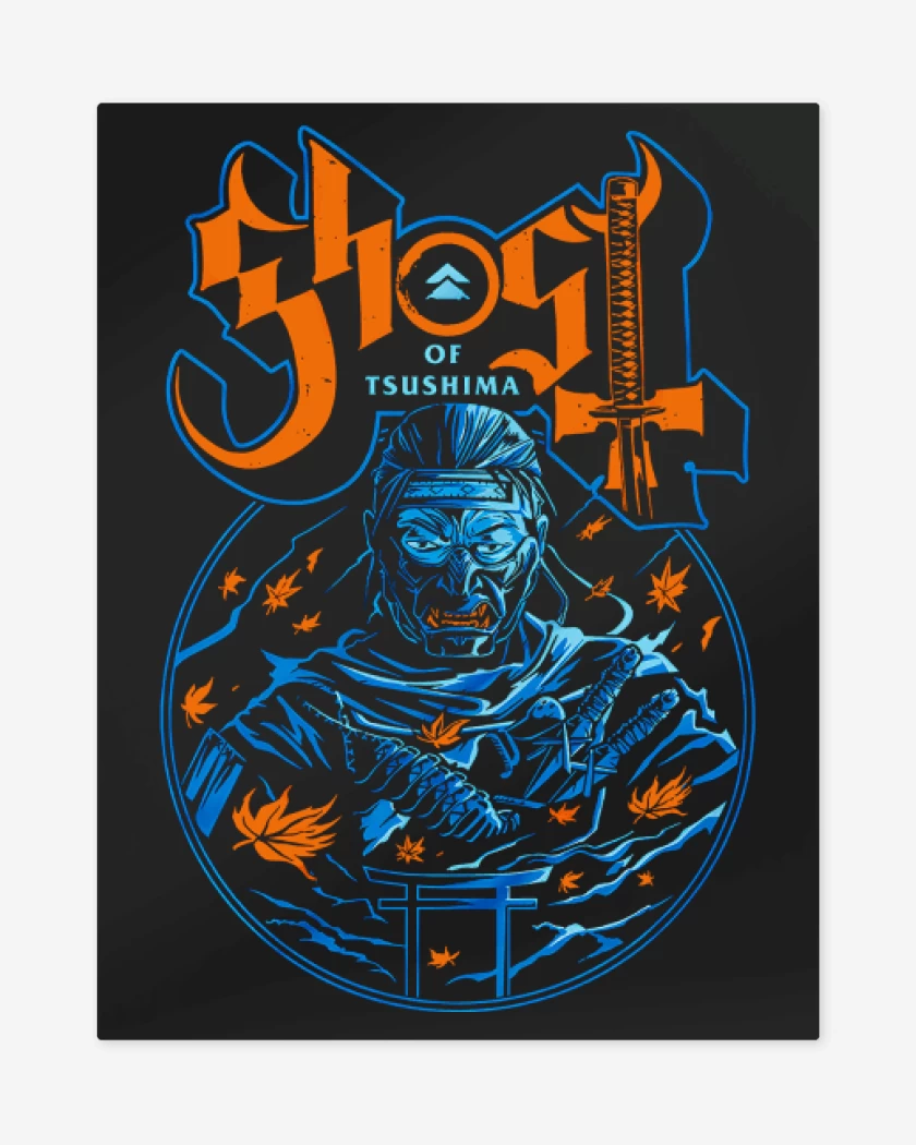 Print metalico El Fantasma de Tsuhima