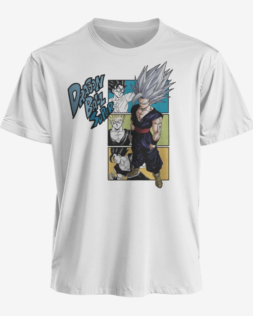 Polera premium Blanco de Gohan Modo Bestia