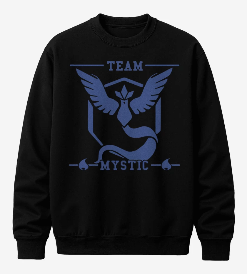 Poleron polo Negro de Team Mystic