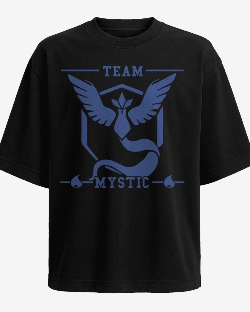 Polera Oversize Negro de Team Mystic