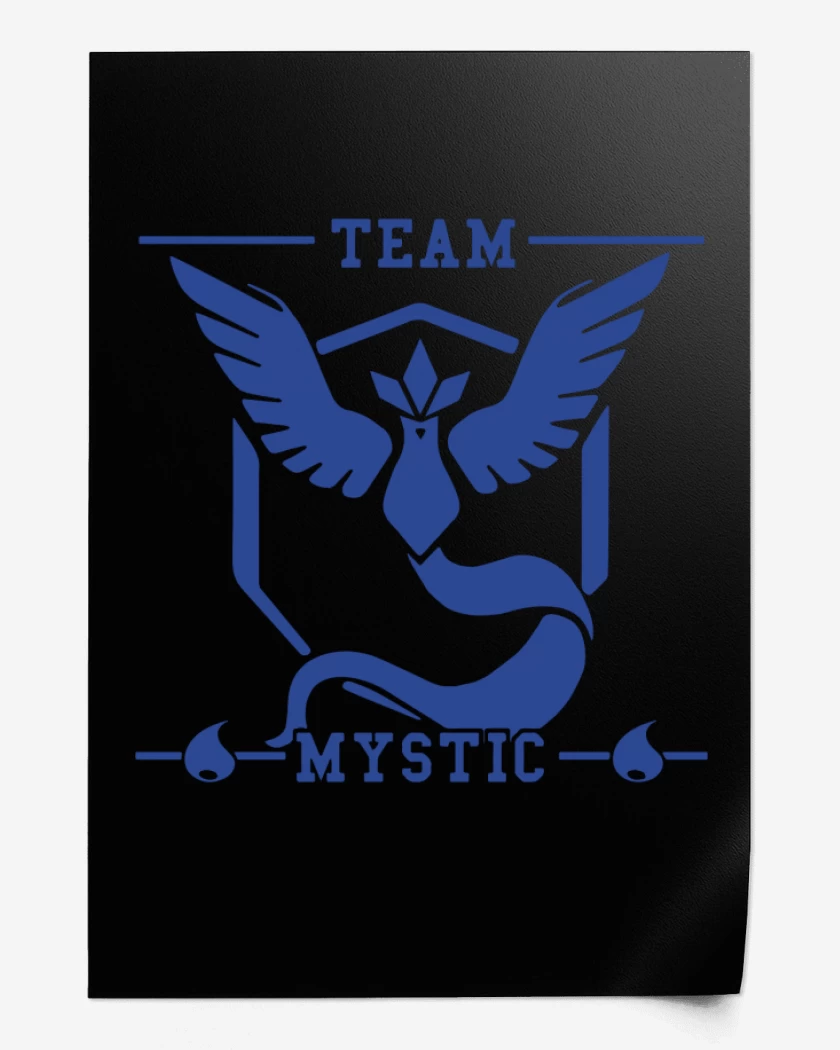 Print Negro de Team Mystic