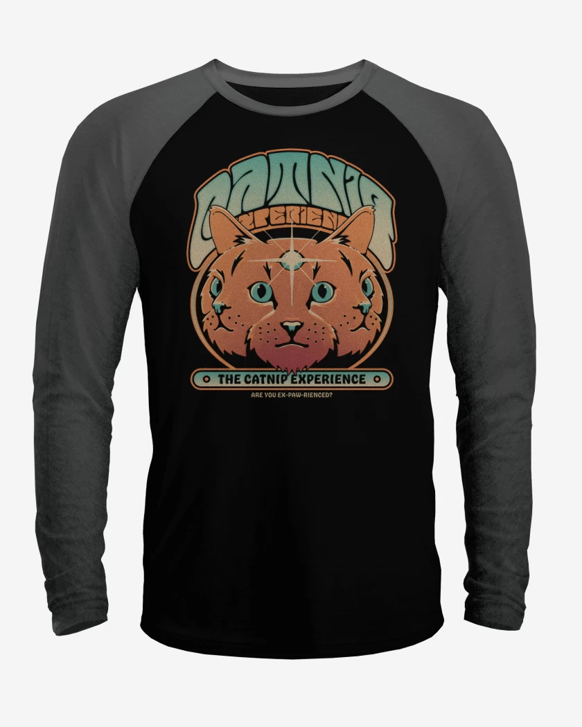 Polera Raglan Negro / Negro Heather de The Catnip experience