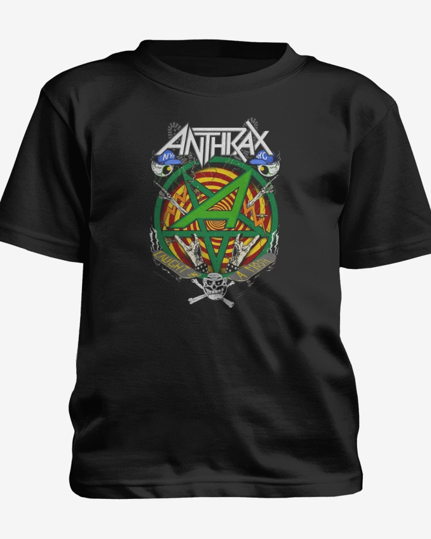 Polera de niño Negro de Caught in a mosh
