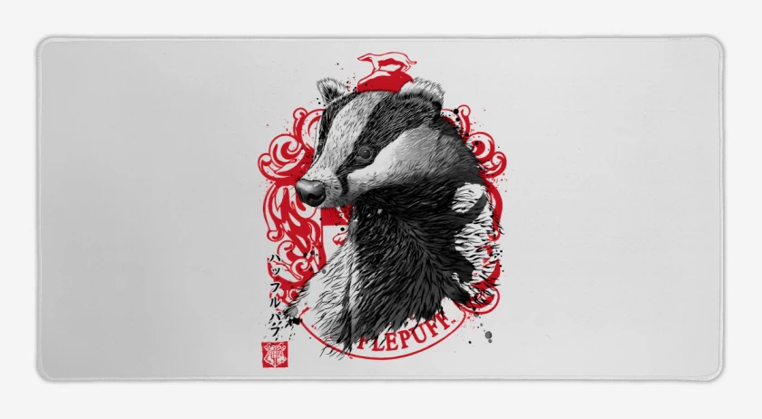 Mouse pad Gamer Oso de Hufflepuff