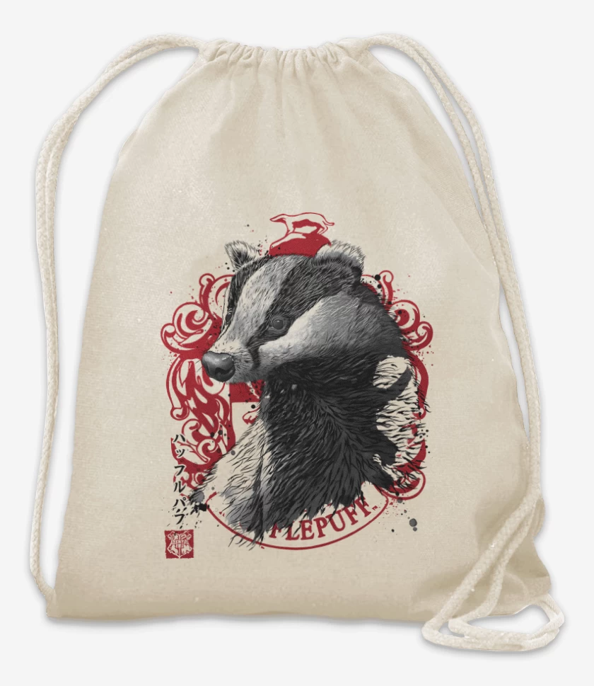 Mochila Blanco de Oso de Hufflepuff