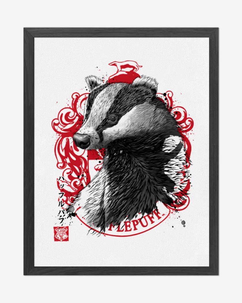 Cuadro decorativo Blanco de Oso de Hufflepuff