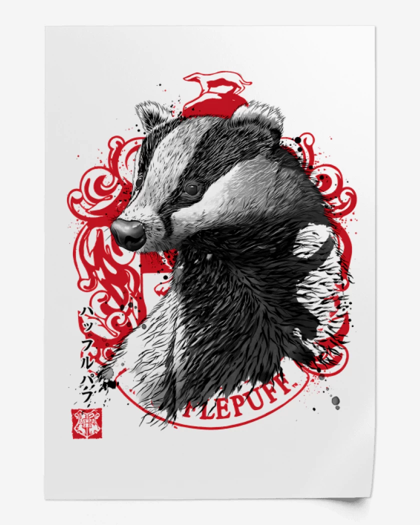 Print Oso de Hufflepuff