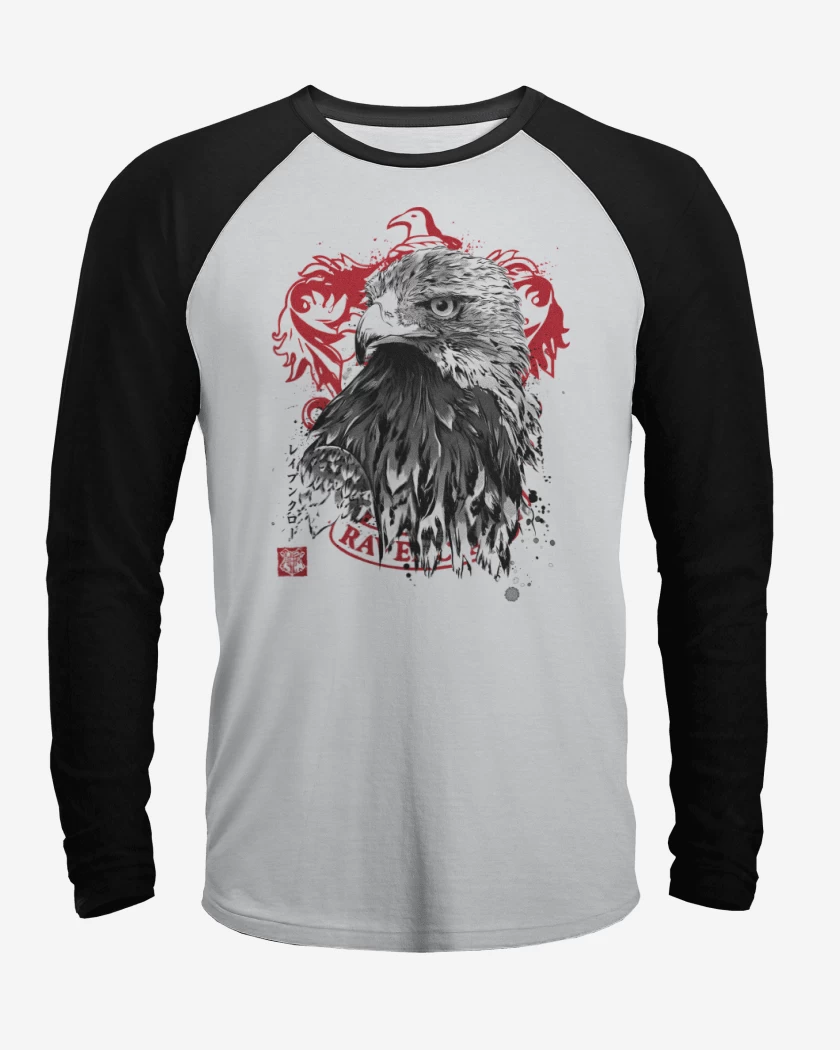 Polera Raglan Cuervo de Ravenclaw