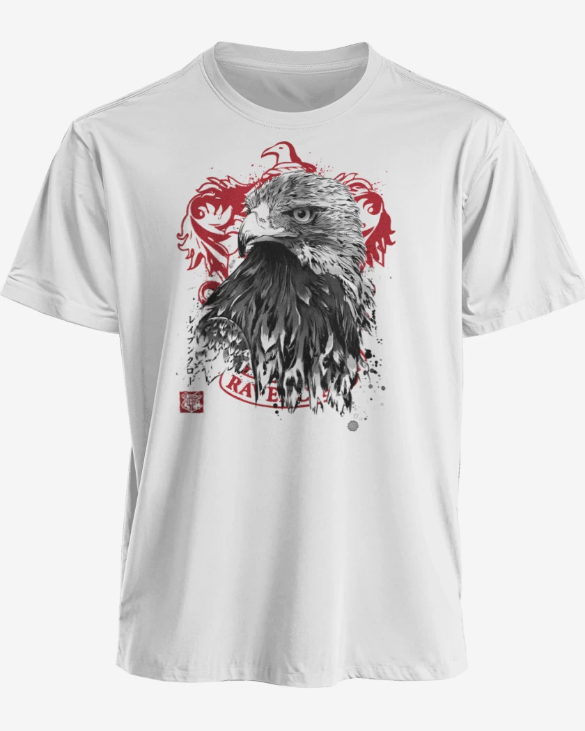 Polera premium Blanco de Cuervo de Ravenclaw