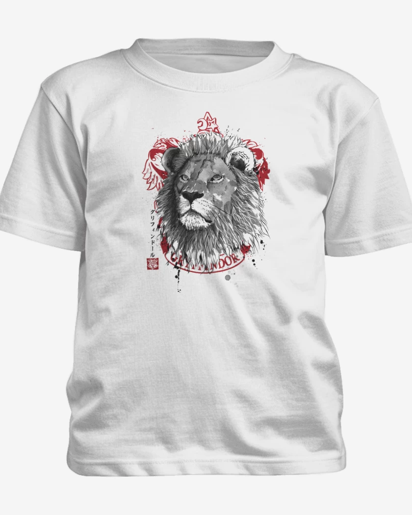 Polera de niño Blanco de León de Gryffindor