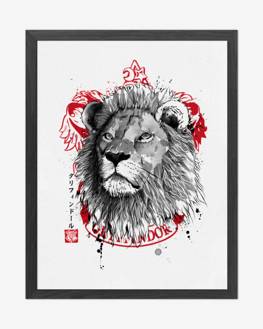 Cuadro decorativo Blanco de León de Gryffindor