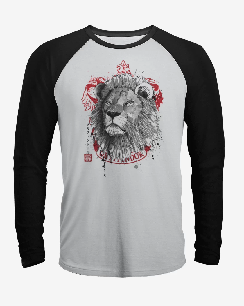 Polera Raglan León de Gryffindor