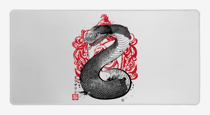 Mouse pad Gamer Serpiente de Slytherin
