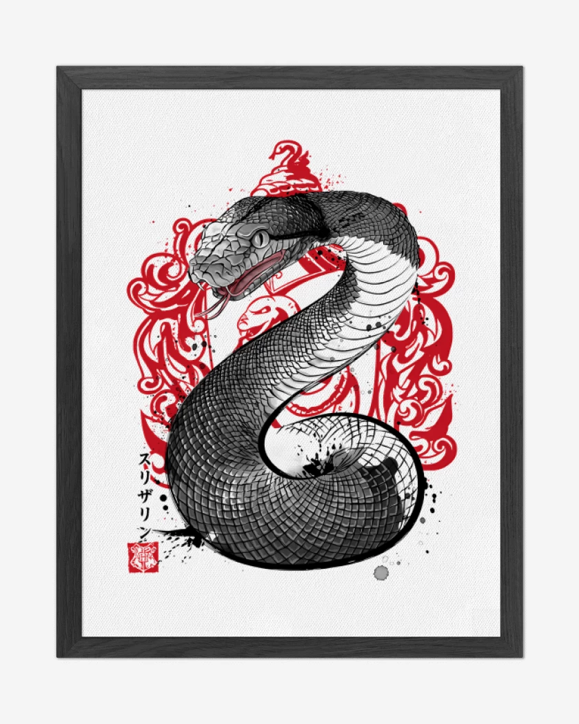 Cuadro decorativo Serpiente de Slytherin