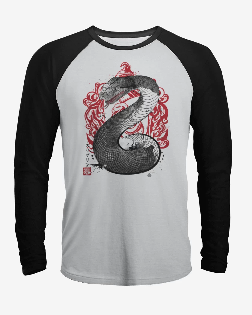 Polera Raglan Serpiente de Slytherin