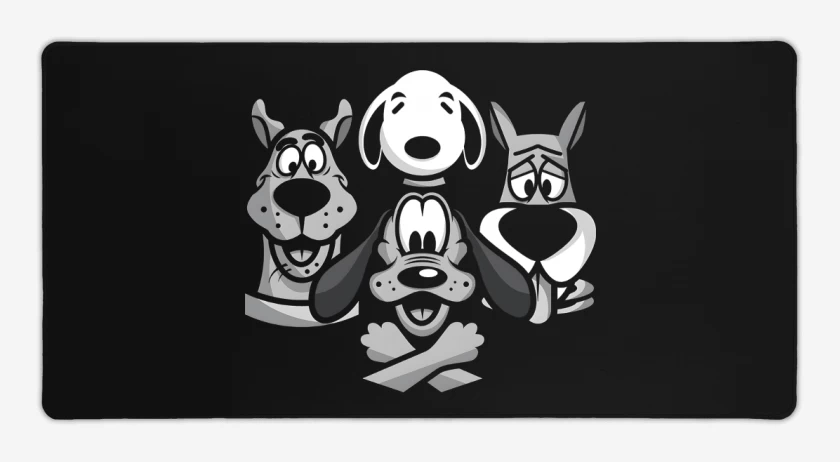 Mouse pad Gamer Negro de Rapsodia Perruna