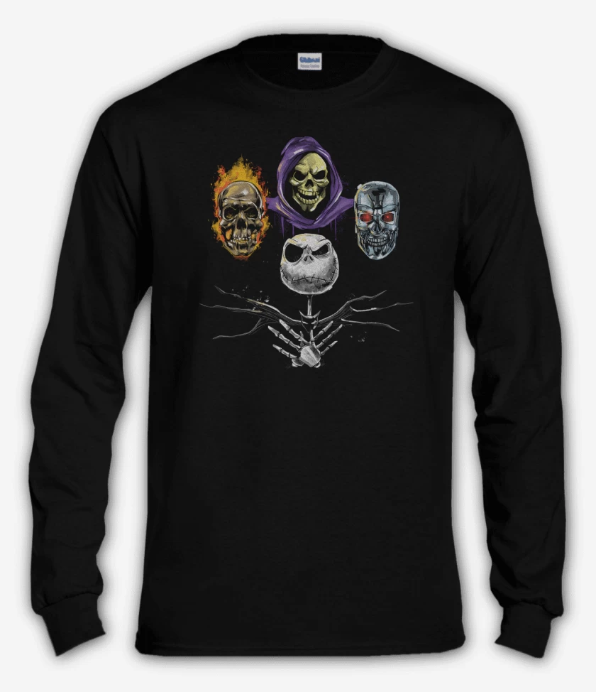 Polera manga larga Negro de Skull Rhapsody