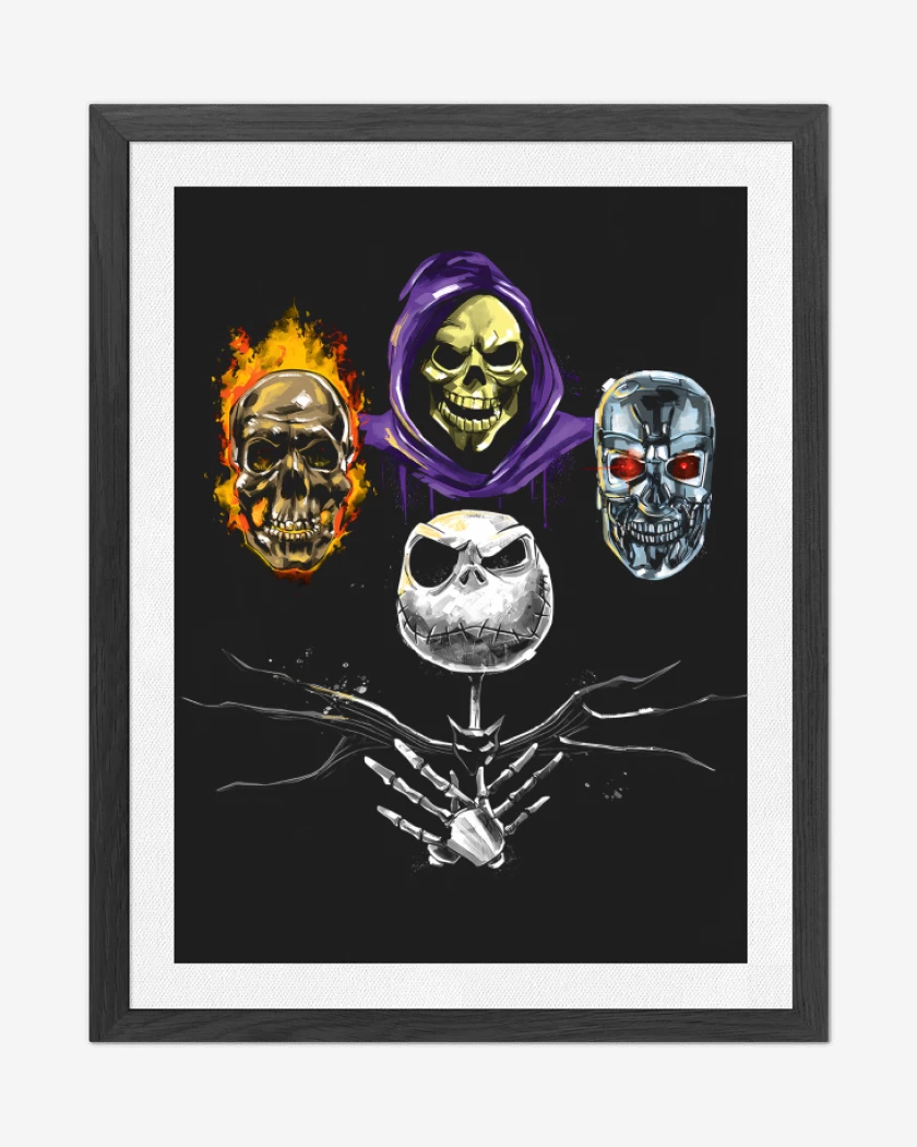 Cuadro decorativo Negro de Skull Rhapsody